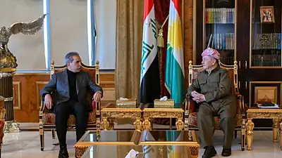 بارزانی و فایەق زێدان پڕۆسەی سیاسی و پۆستی سەرۆک کۆماریان تاوتوێ کرد